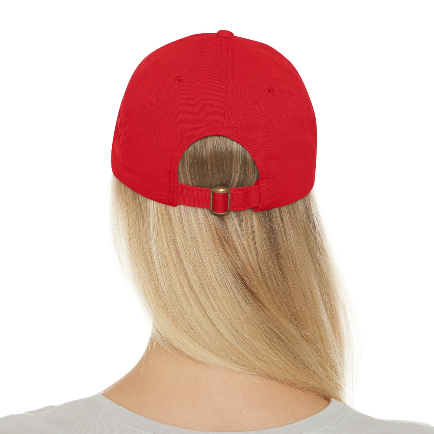 DCAL Accessories Dad Hat with Leather Patch (Rectangle)