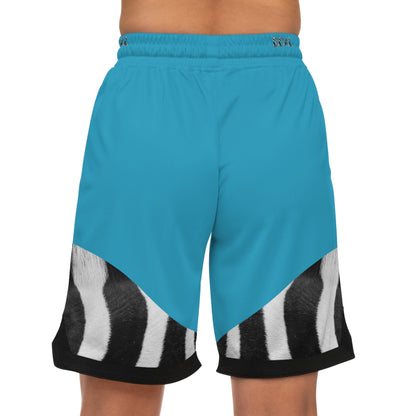 DCAL Athletic Elegance Zebra Basketball Rib Shorts