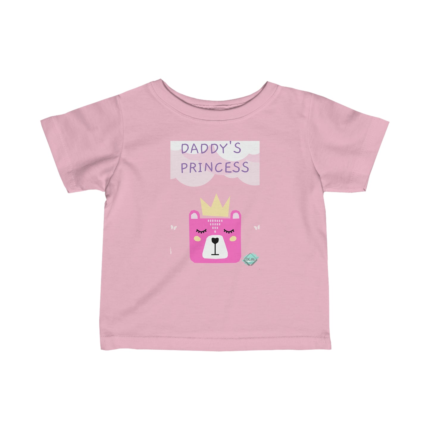 DCAL Baby Clothes "Daddy's Princess"  Infant Fine Jersey Tee