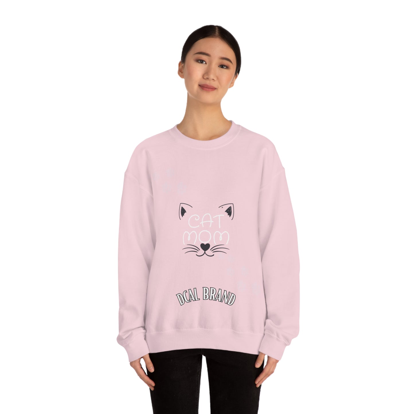 DCAL Meow Collection "Cat Mom" Unisex Heavy Blend™ Crewneck Sweatshirt