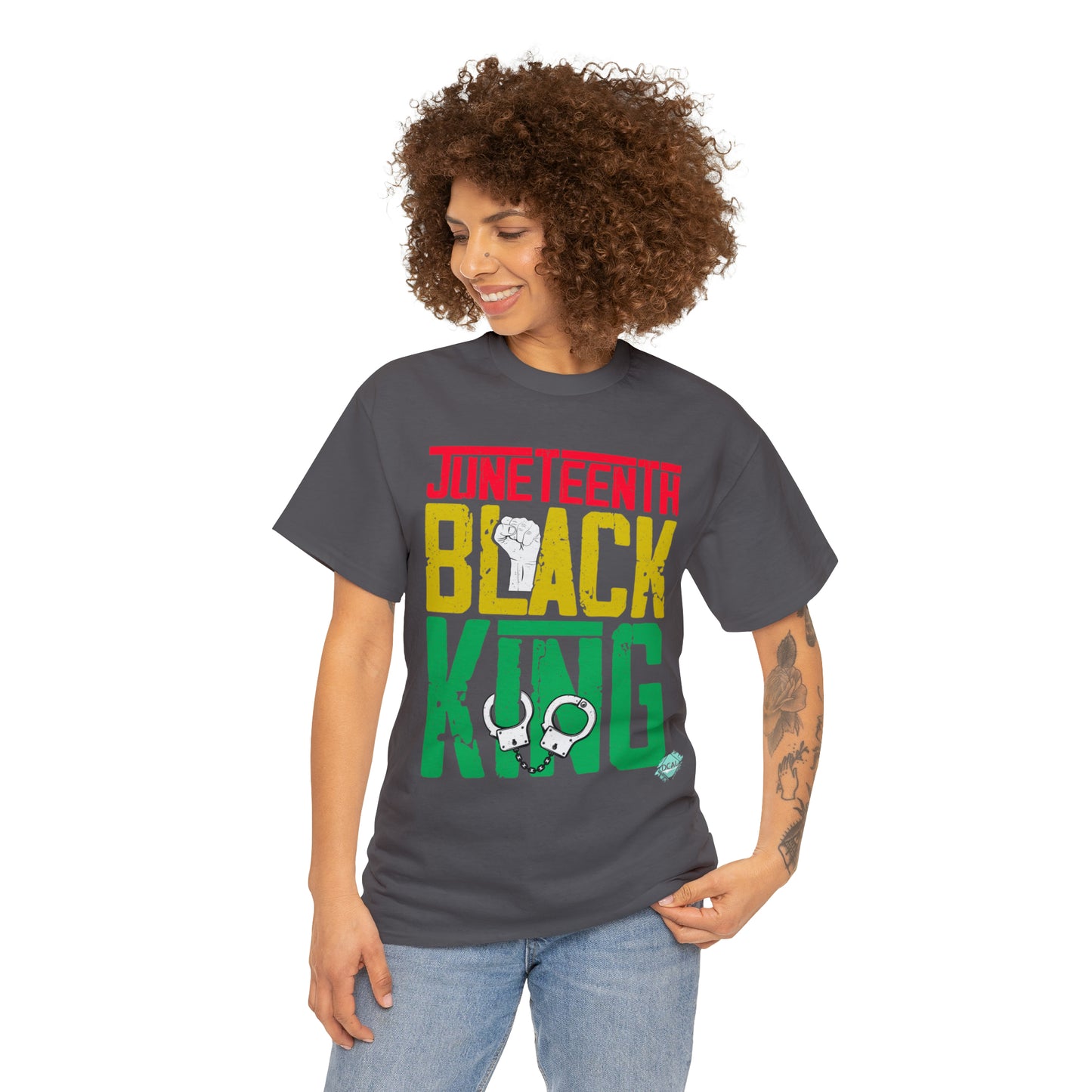 DCAL Juneteenth "Black King" Unisex Heavy Cotton Tee