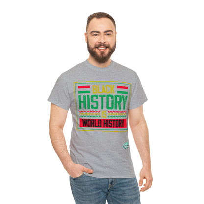 DCAL Juneteenth "World History" Unisex Heavy Cotton Tee