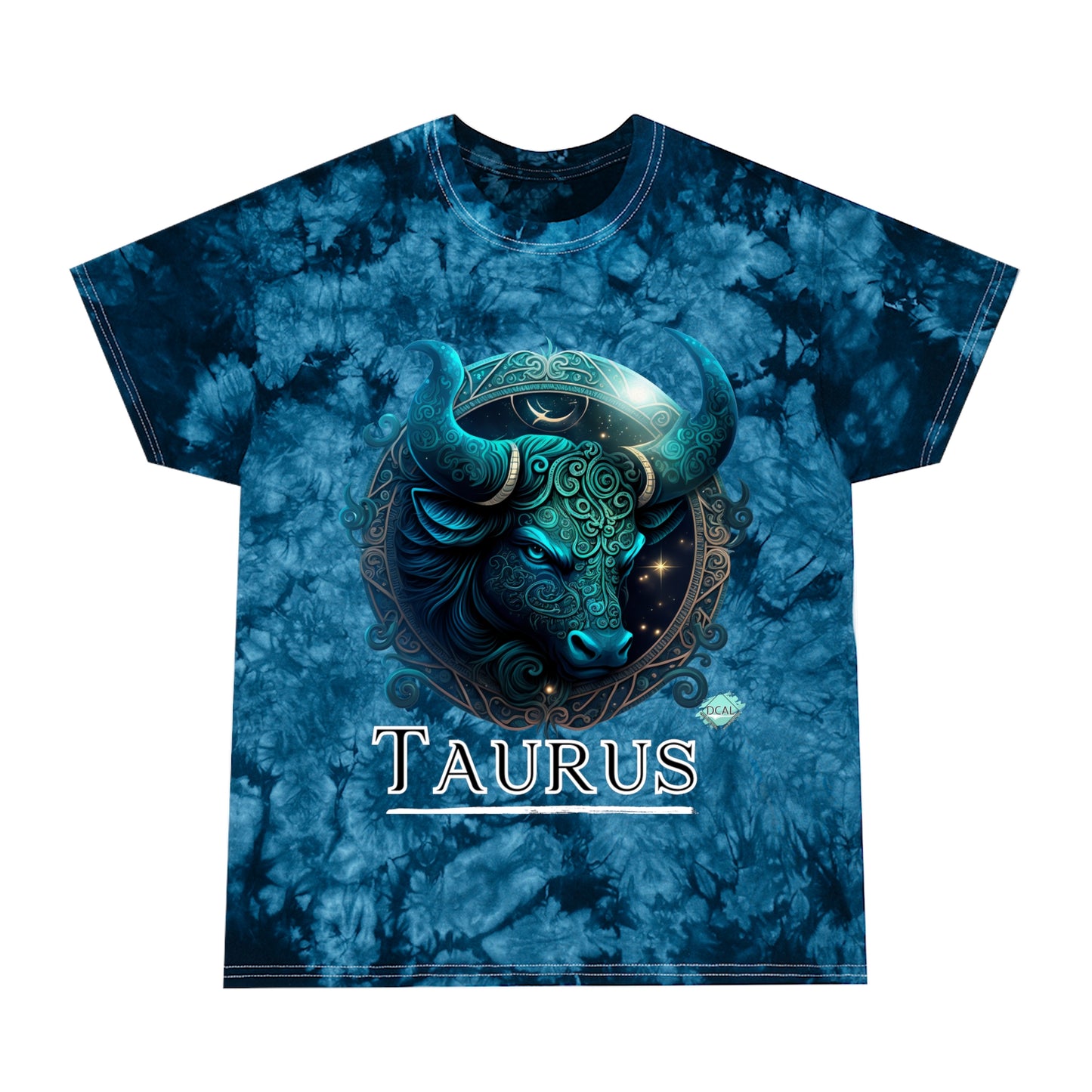 DCAL Zodiac Collection "Taurus" Tie-Dye Tee, Crystal