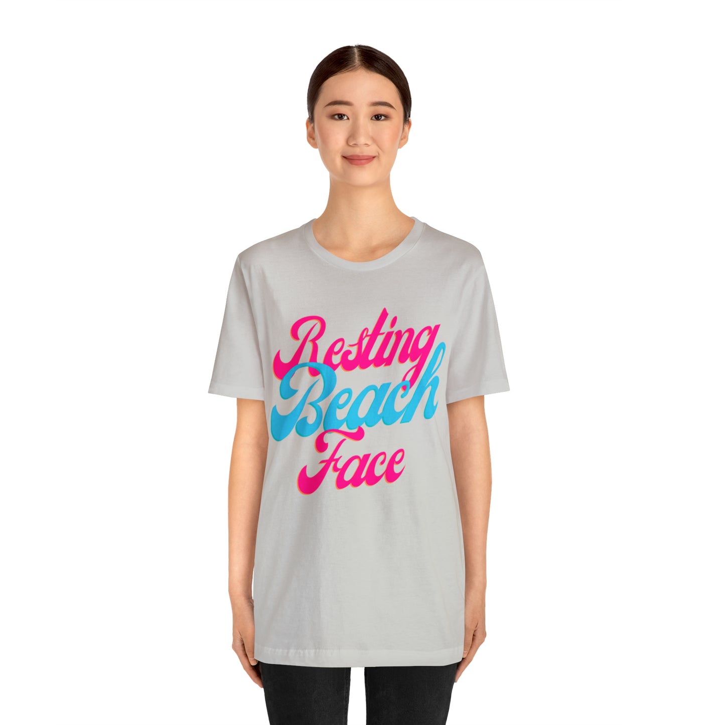 DCAL Beach Collection "Resting Beach Face" Unisex Jersey Short Sleeve Tee