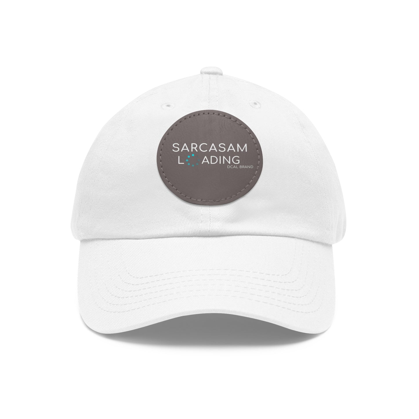 DCAL Brown Collection Accessories "Sarcasm Loading" Hat with Leather Patch (Round)