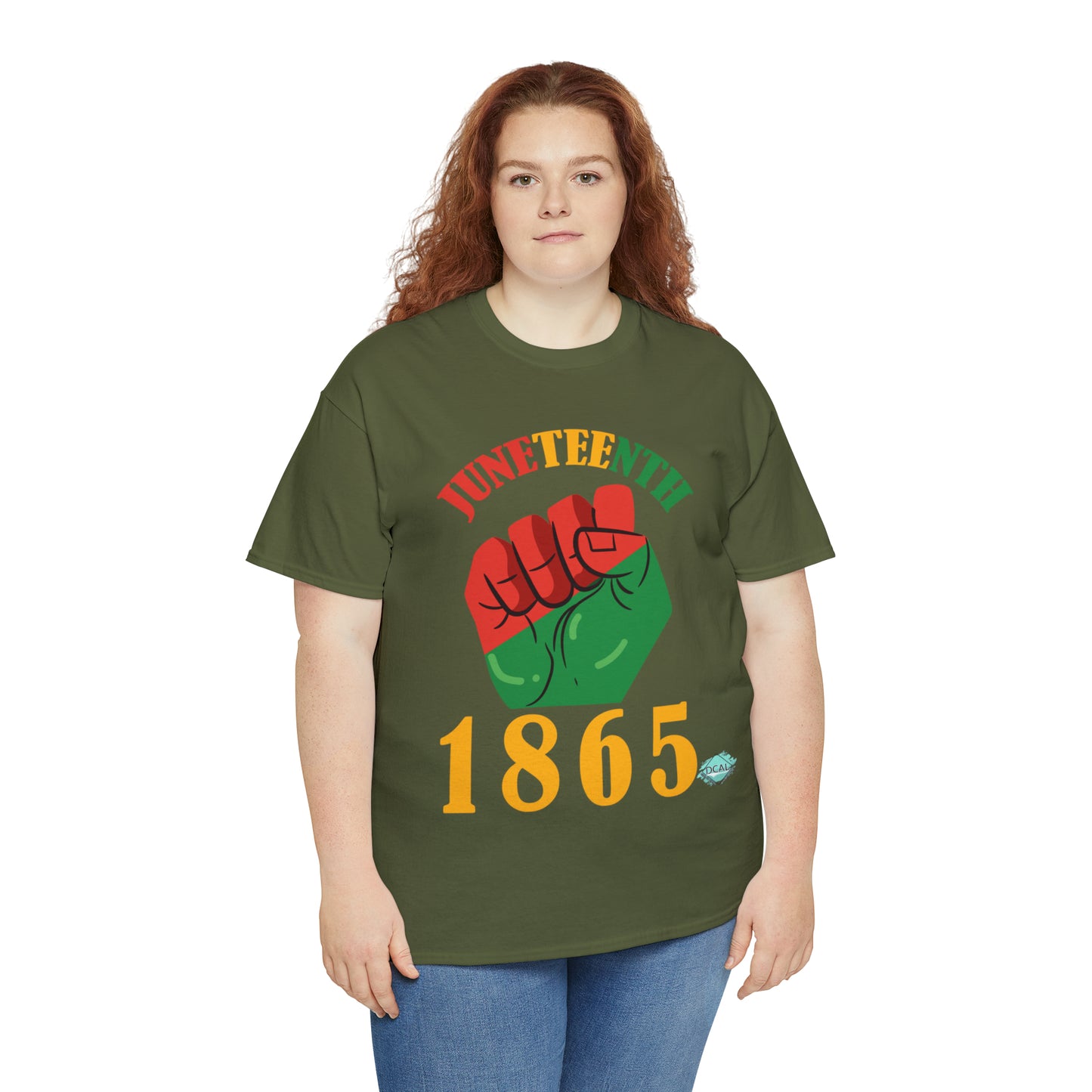 DCAL Juneteenth "1865 Fist" Unisex Heavy Cotton Tee