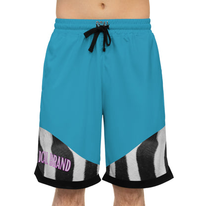 DCAL Athletic Elegance Zebra Basketball Rib Shorts