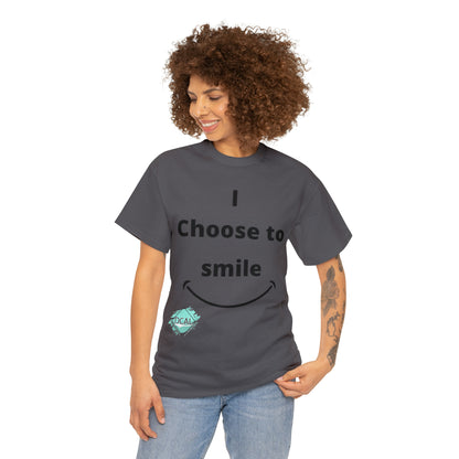 DCAL Graphic Tees "I Choose To Smile" Unisex Heavy Cotton Tee