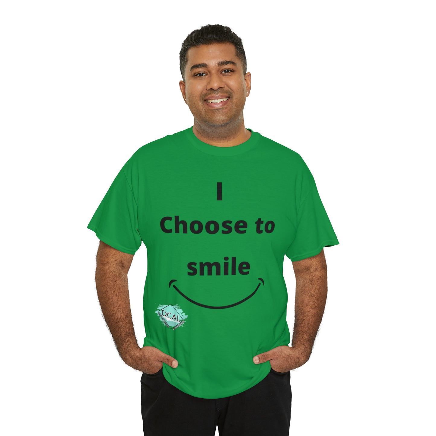 DCAL Graphic Tees "I Choose To Smile" Unisex Heavy Cotton Tee