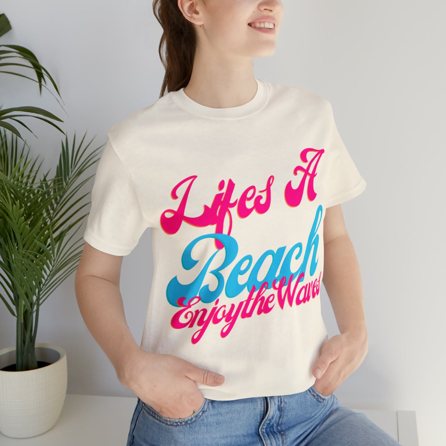 DCAL Beach Collection "Lifes a Beach Enjoy The View" Unisex Jersey Short Sleeve Tee