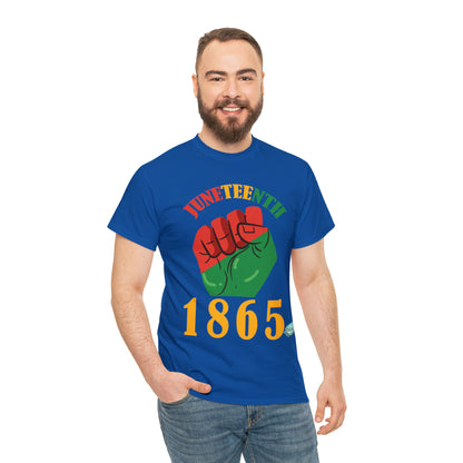 DCAL Juneteenth "1865 Fist" Unisex Heavy Cotton Tee