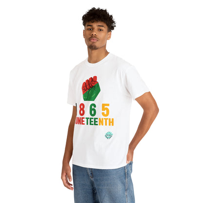 DCAL Juneteenth "1865 Fist" Unisex Heavy Cotton Tee