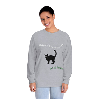 DCAL Meow Collection "Black cats are not bad luck" Unisex Classic Long Sleeve T-Shirt