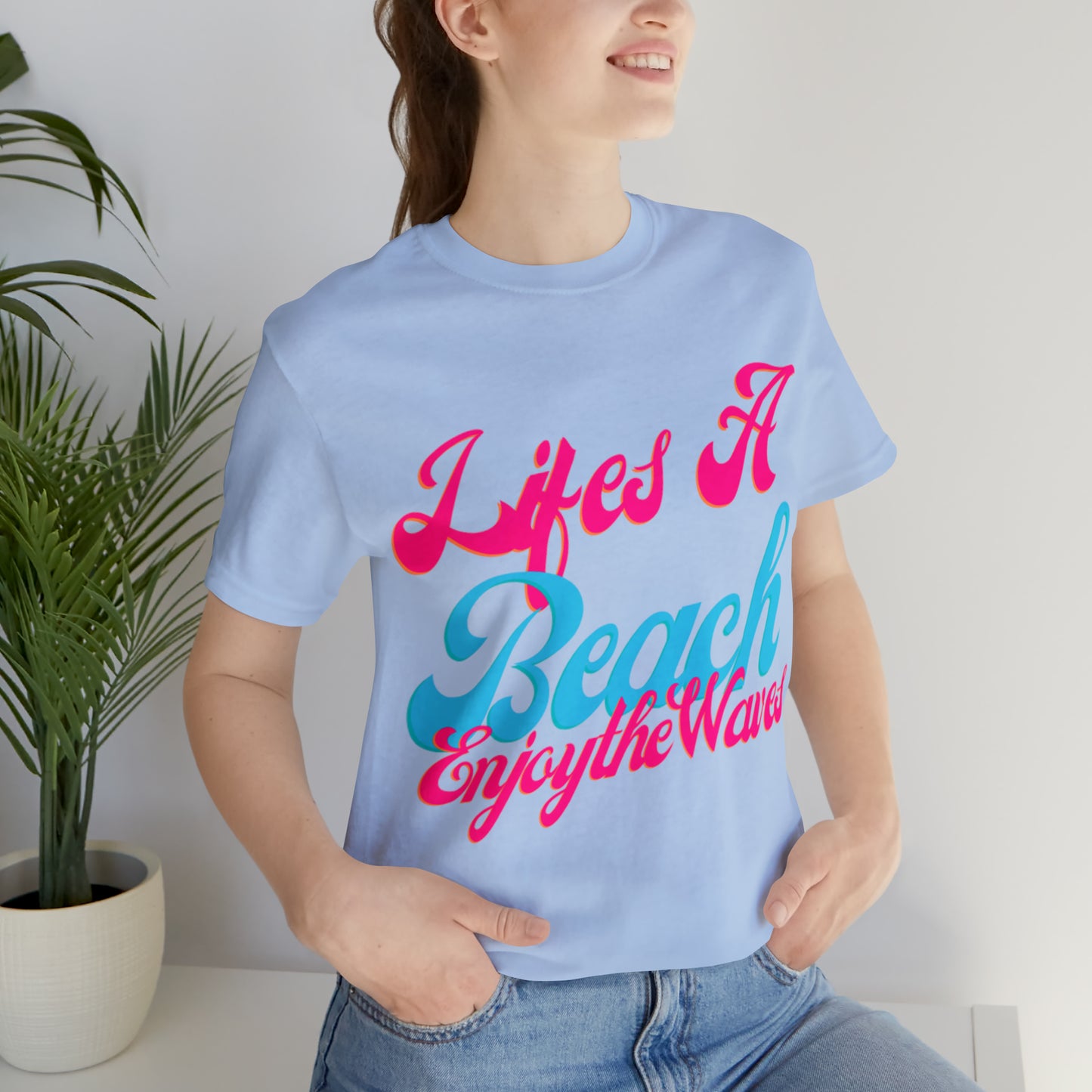 DCAL Beach Collection "Lifes a Beach Enjoy The View" Unisex Jersey Short Sleeve Tee