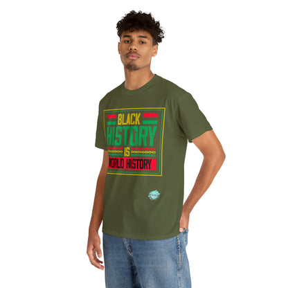 DCAL Juneteenth "World History" Unisex Heavy Cotton Tee