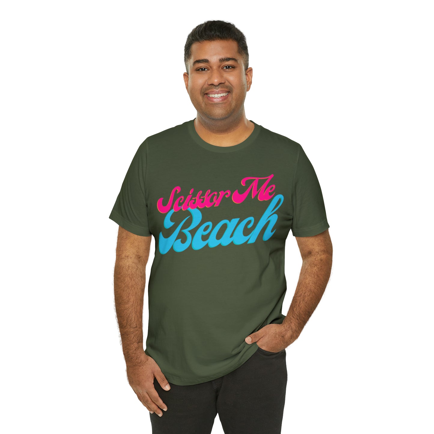 DCAL Beach Collection "Scissor Me Beach" Unisex Jersey Short Sleeve Tee