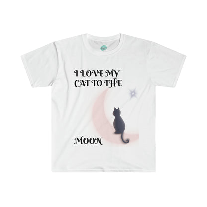 DCAL Meow Collection " I love My Cat to The moon " Unisex Soft style T-Shirt