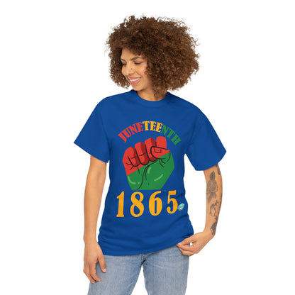 DCAL Juneteenth "1865 Fist" Unisex Heavy Cotton Tee