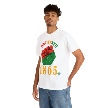 DCAL Juneteenth "1865 Fist" Unisex Heavy Cotton Tee