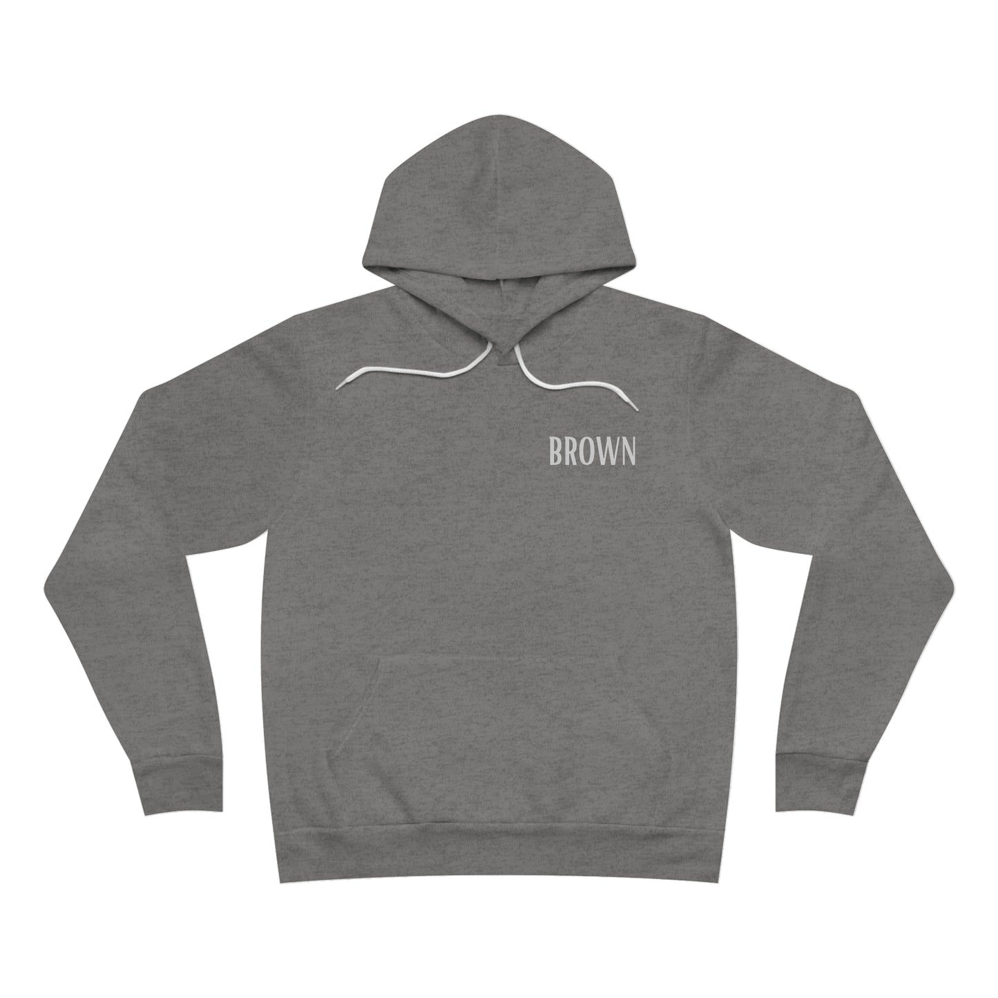 DCAL Brown Collection Unisex Sponge Fleece Pullover Hoodie