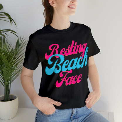 DCAL Beach Collection "Resting Beach Face" Unisex Jersey Short Sleeve Tee