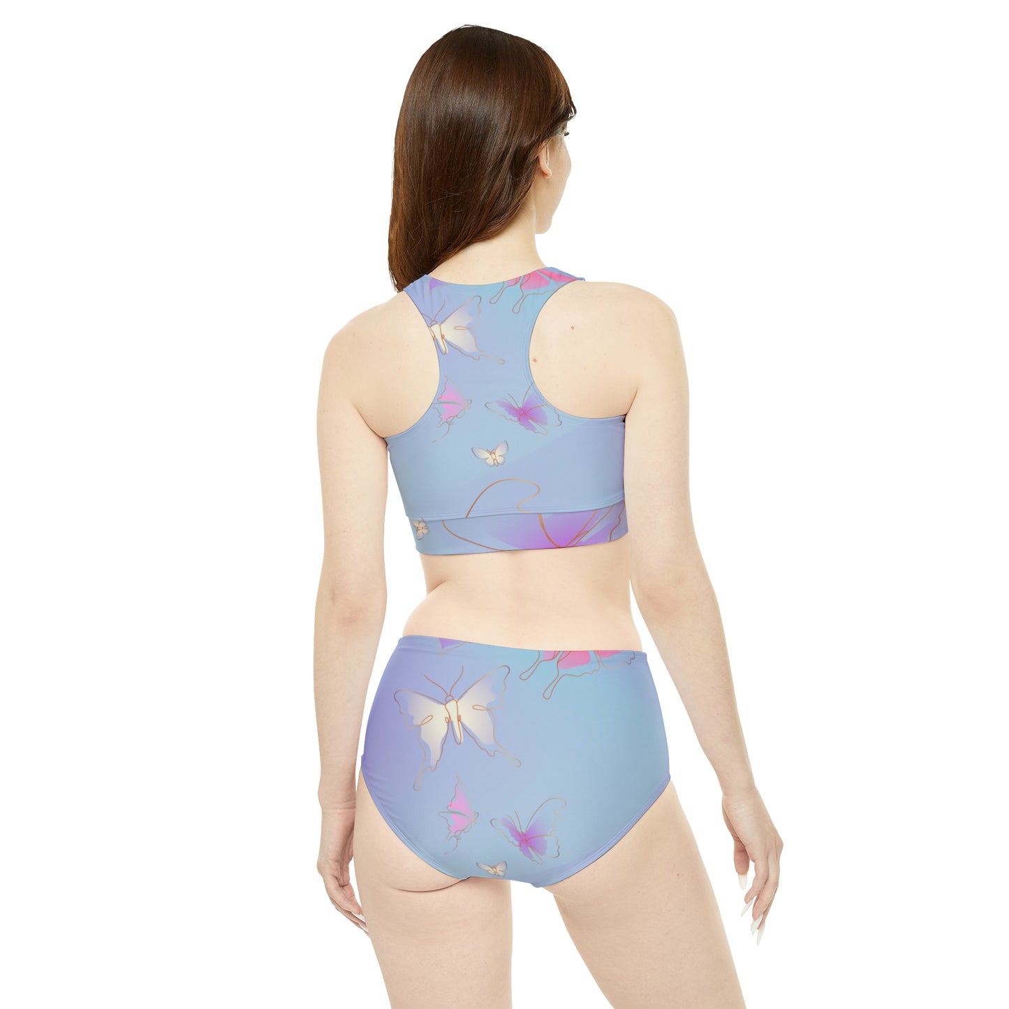 DCAL Swimwear "Butterfly" Sporty Bikini Set