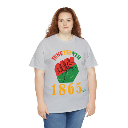 DCAL Juneteenth "1865 Fist" Unisex Heavy Cotton Tee