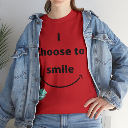 DCAL Graphic Tees "I Choose To Smile" Unisex Heavy Cotton Tee