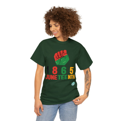 DCAL Juneteenth "1865 Fist" Unisex Heavy Cotton Tee