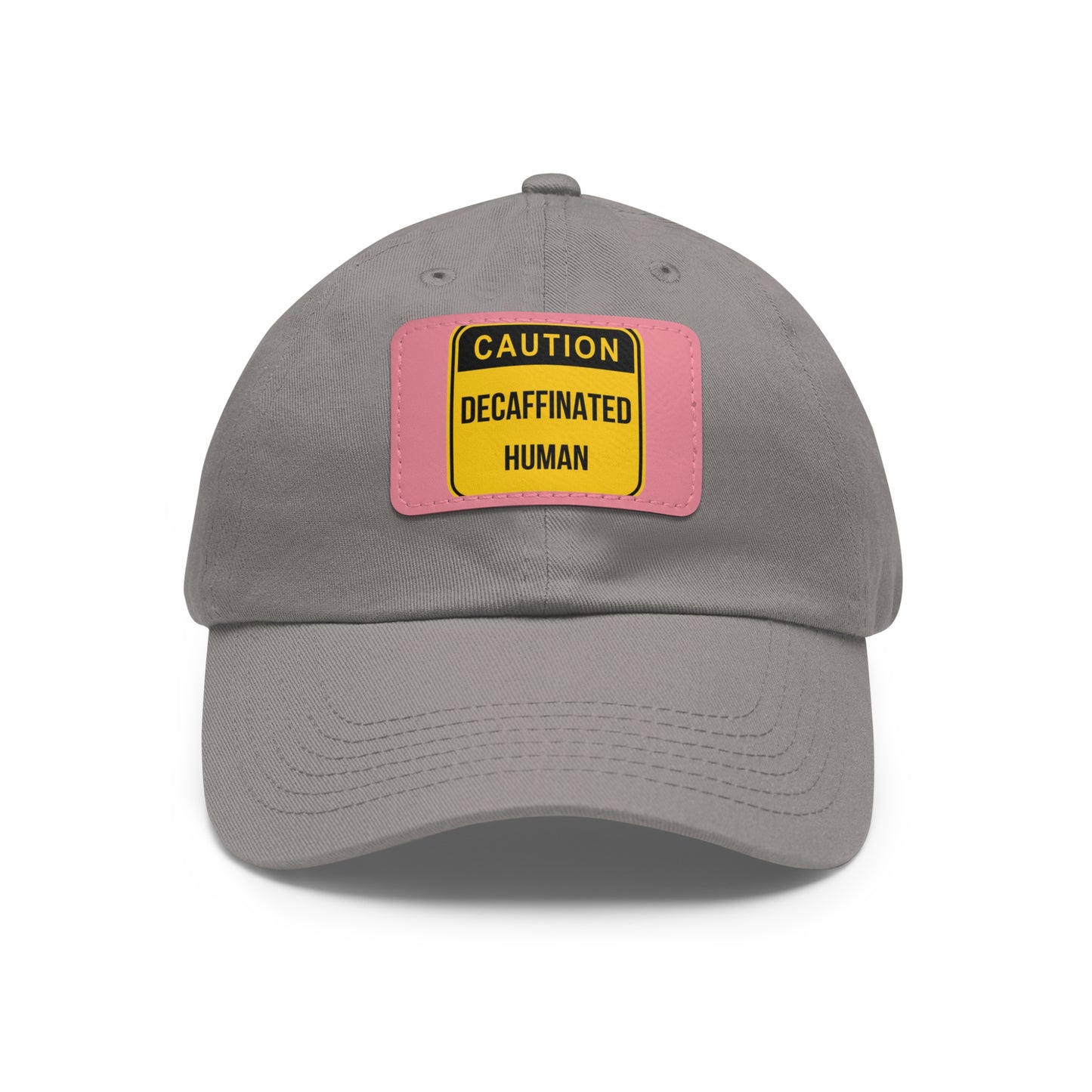 DCAL Accessories "Decaffeinated Human"  Hat with Leather Patch (Rectangle)