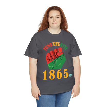 DCAL Juneteenth "1865 Fist" Unisex Heavy Cotton Tee