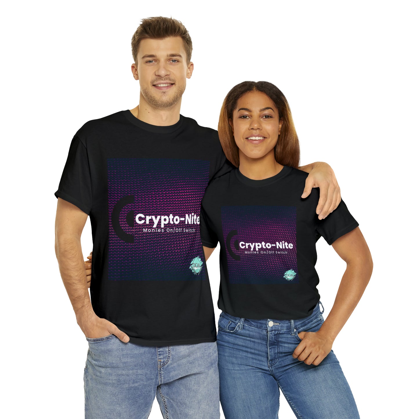 DCAL Graphic Tees "Crypto-Nite" Unisex Heavy Cotton Tee