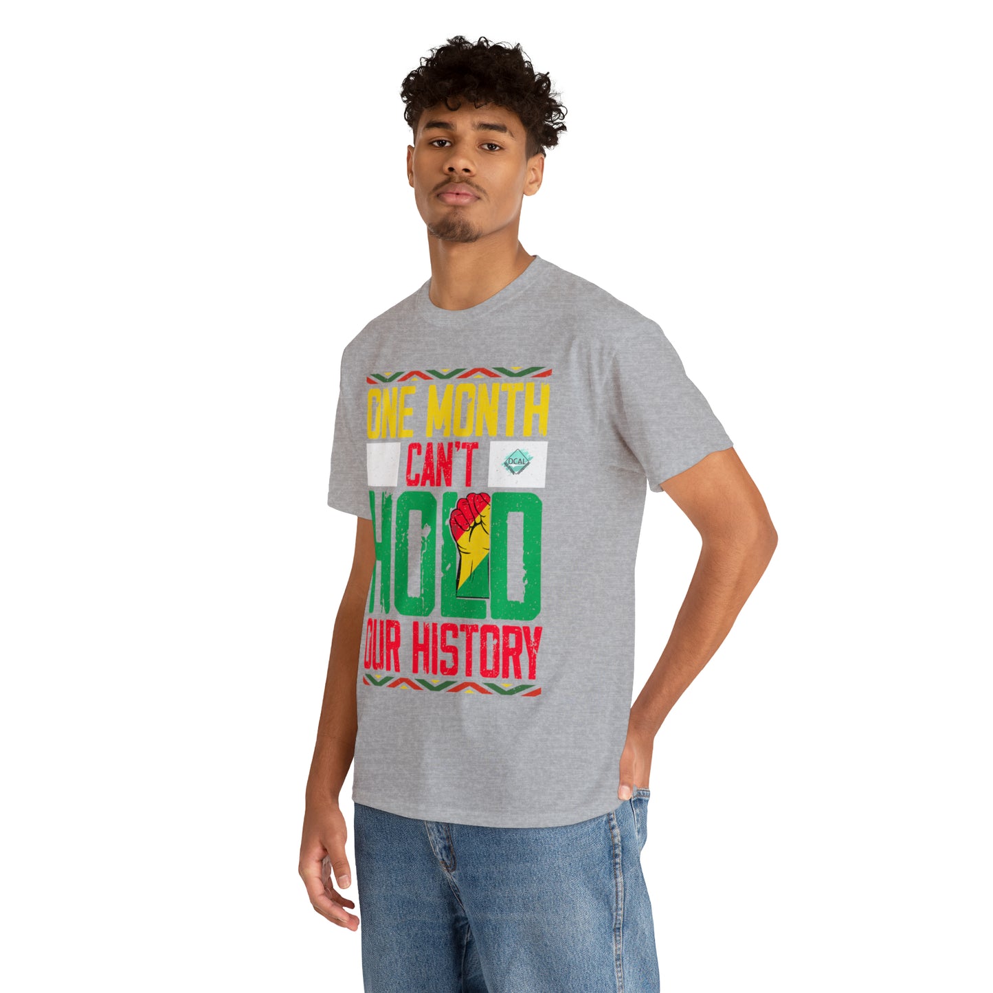 DCAL Juneteenth "Can't Hold Our History" Unisex Heavy Cotton Tee