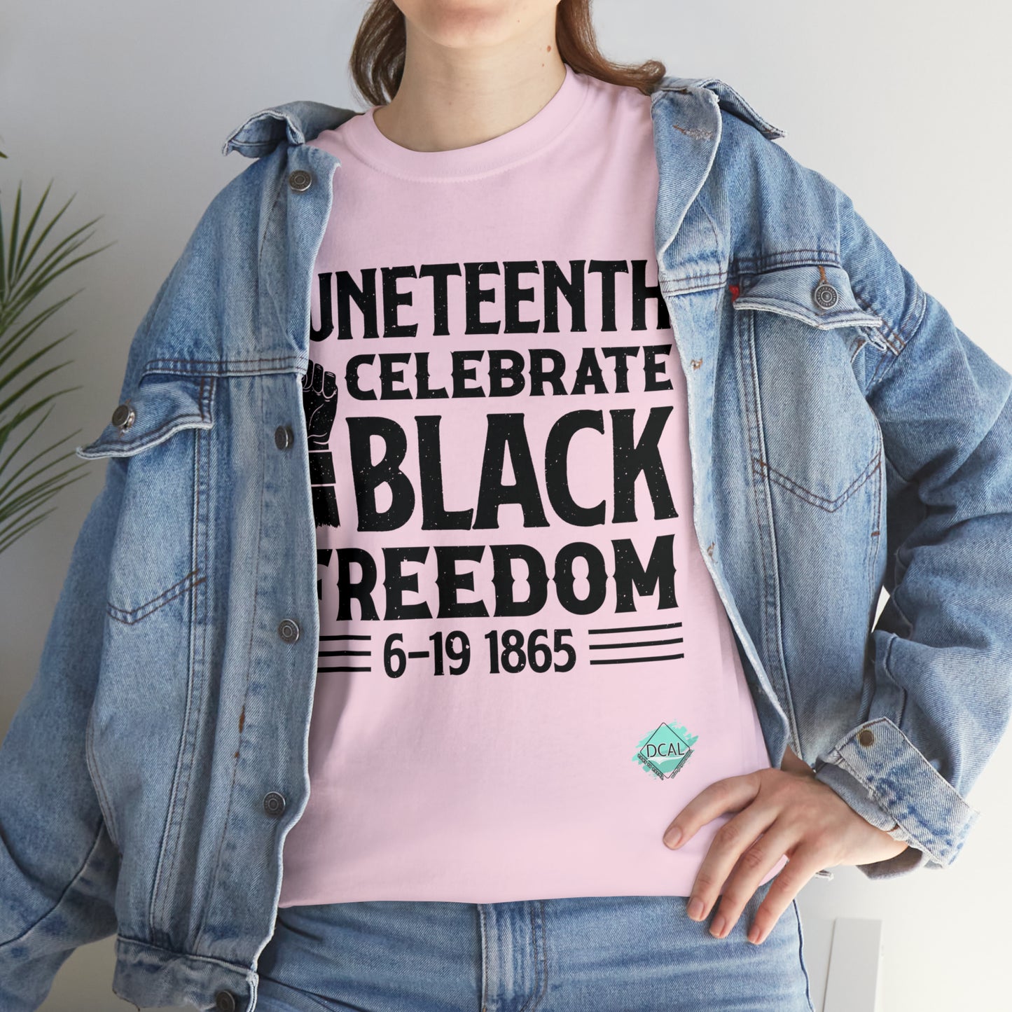 DCAL Juneteenth "Celebrate Freedom" Unisex Heavy Cotton Tee