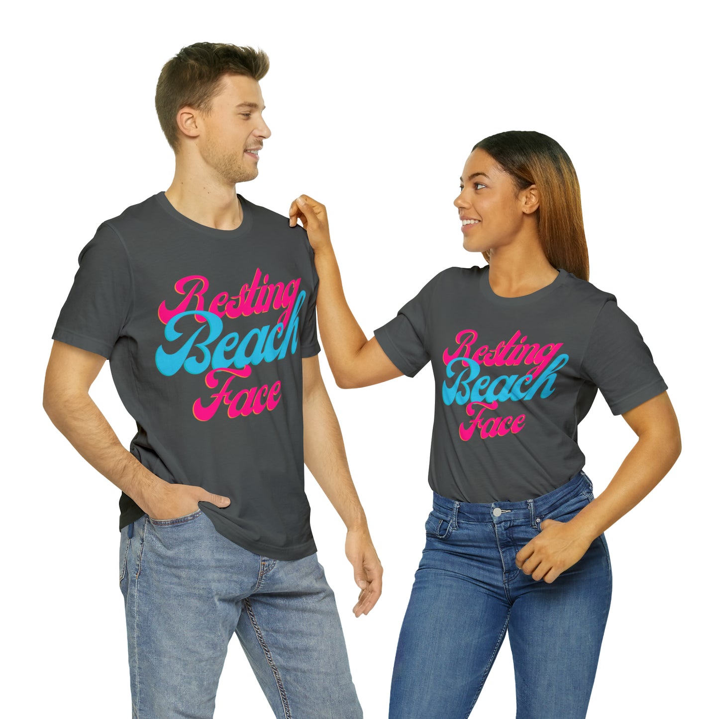 DCAL Beach Collection "Resting Beach Face" Unisex Jersey Short Sleeve Tee