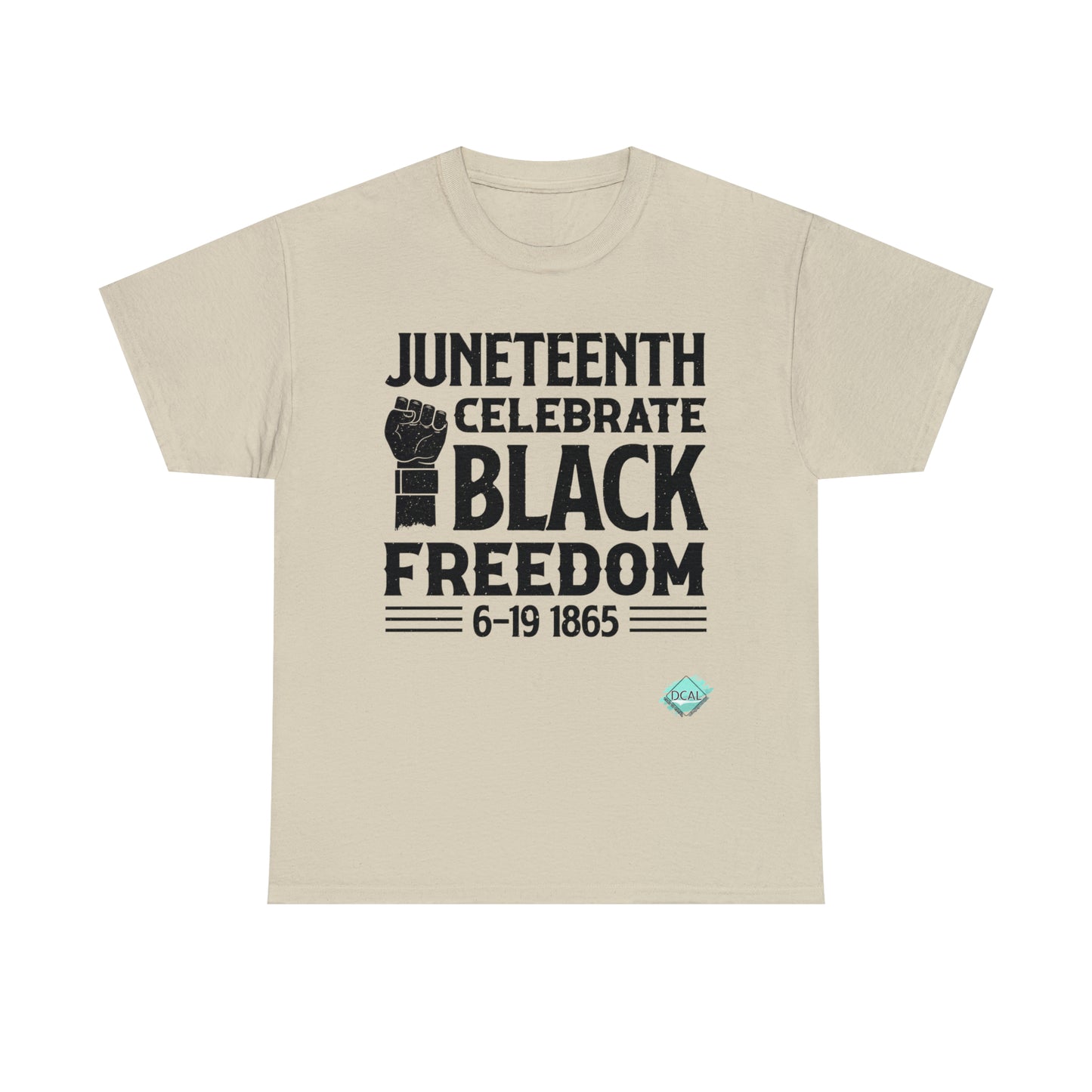 DCAL Juneteenth "Celebrate Freedom" Unisex Heavy Cotton Tee