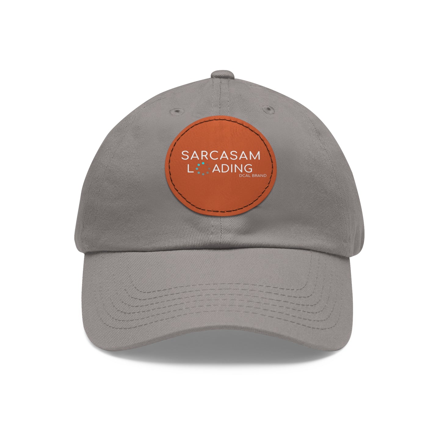 DCAL Brown Collection Accessories "Sarcasm Loading" Hat with Leather Patch (Round)