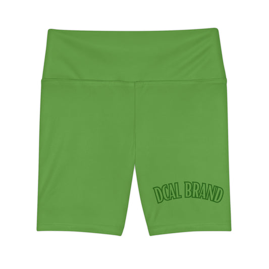 DCAL Brown Collection Minimalist "Green" Women's Workout Shorts