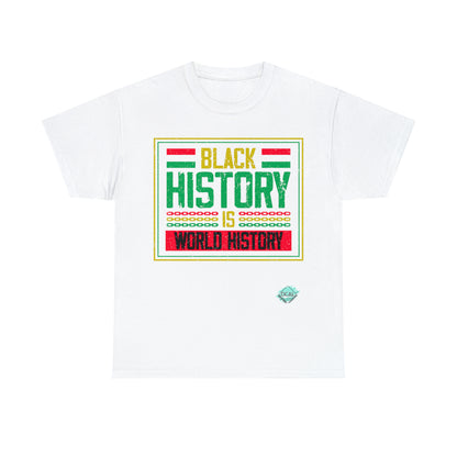 DCAL Juneteenth "World History" Unisex Heavy Cotton Tee