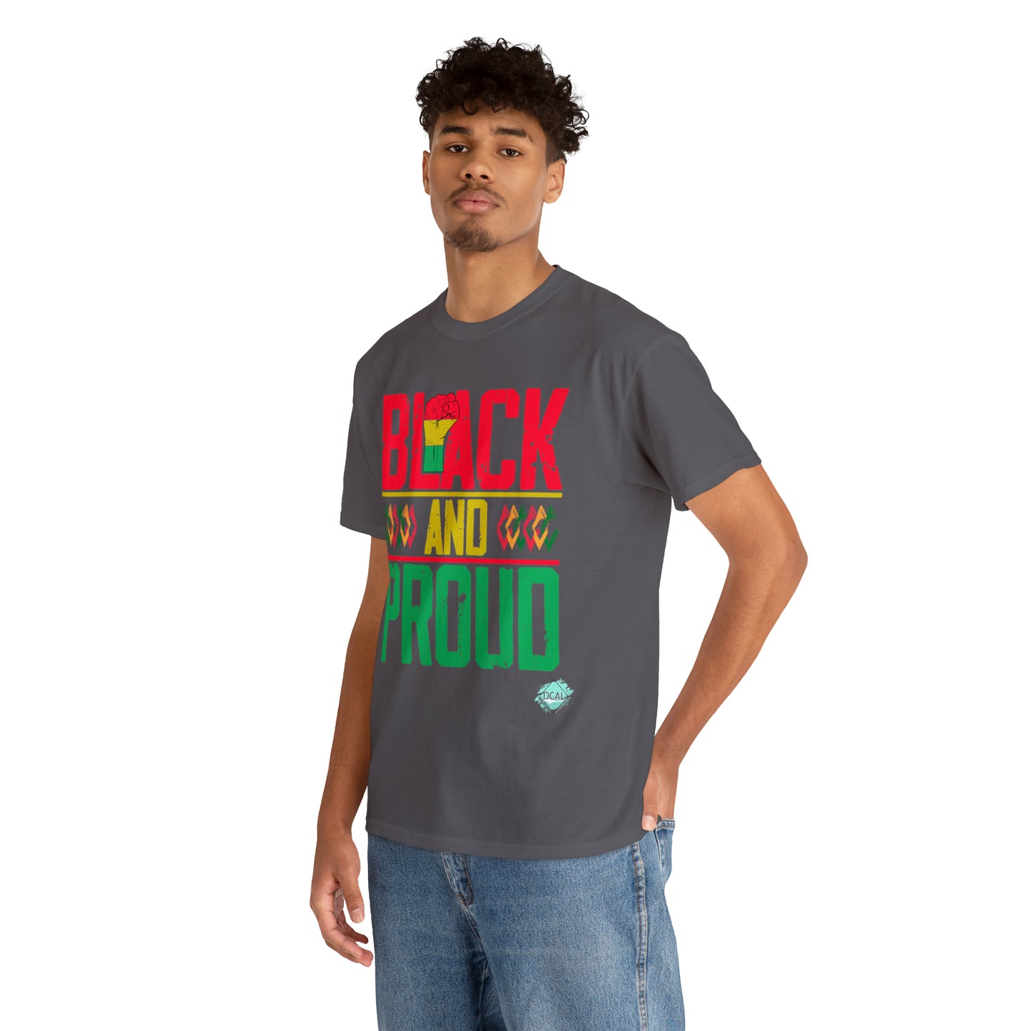 DCAL Juneteenth "Black and Proud" Unisex Heavy Cotton Tee