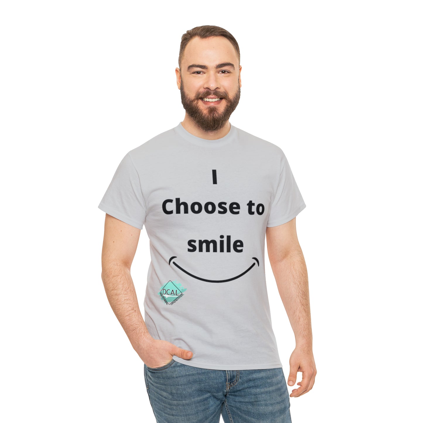 DCAL Graphic Tees "I Choose To Smile" Unisex Heavy Cotton Tee