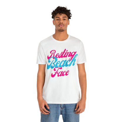 DCAL Beach Collection "Resting Beach Face" Unisex Jersey Short Sleeve Tee