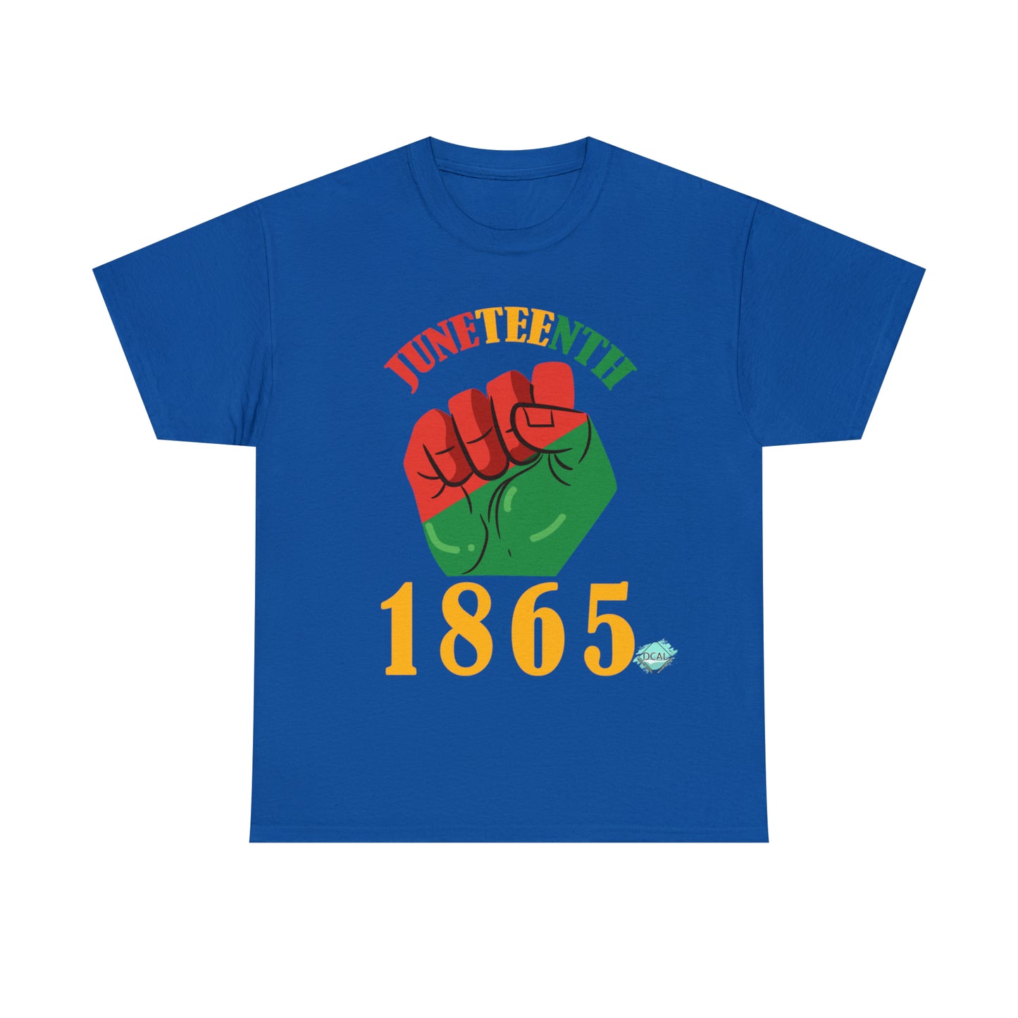 DCAL Juneteenth "1865 Fist" Unisex Heavy Cotton Tee