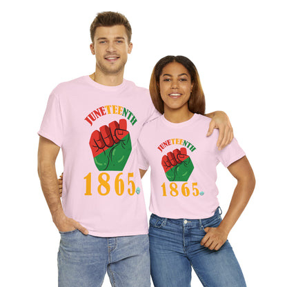 DCAL Juneteenth "1865 Fist" Unisex Heavy Cotton Tee