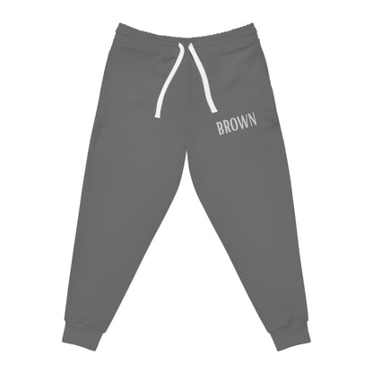 DCAL Brown Collection Bottoms "Deep Gray Heather" Athletic Joggers