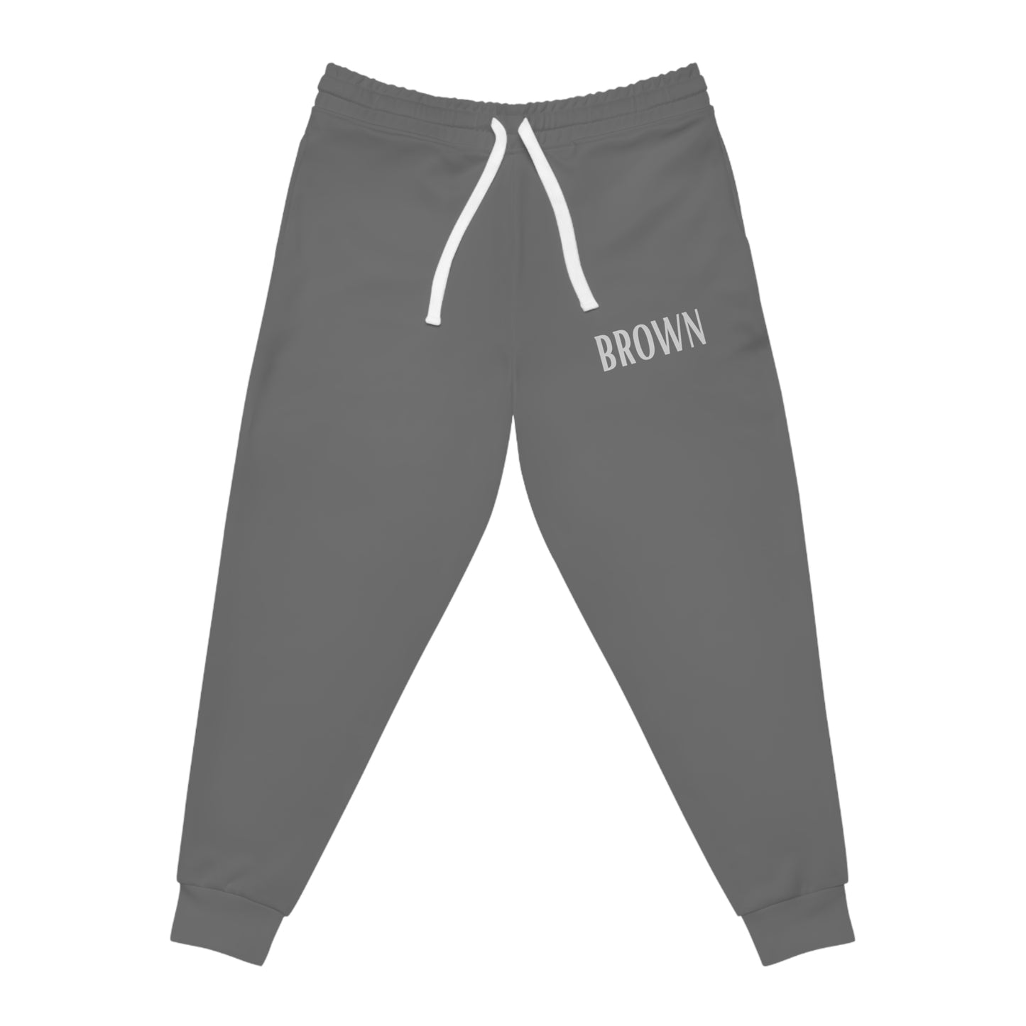 DCAL Brown Collection Bottoms "Deep Gray Heather" Athletic Joggers