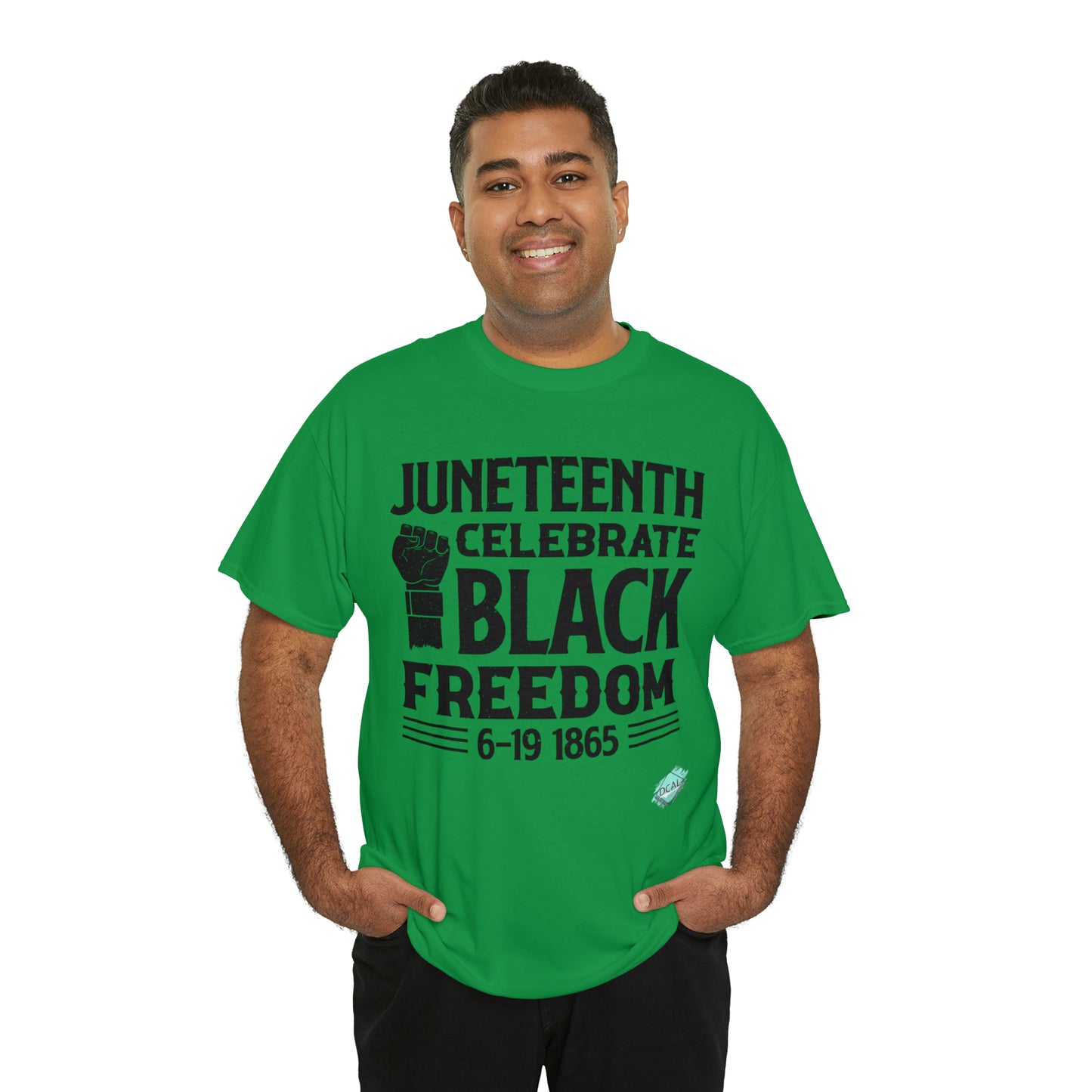 DCAL Juneteenth "Celebrate Freedom" Unisex Heavy Cotton Tee