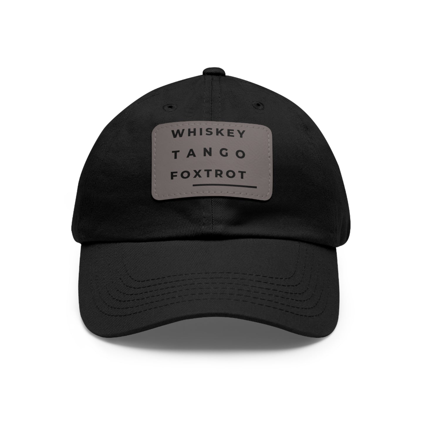 DCAL Accessories Dad Hat with Leather Patch (Rectangle)