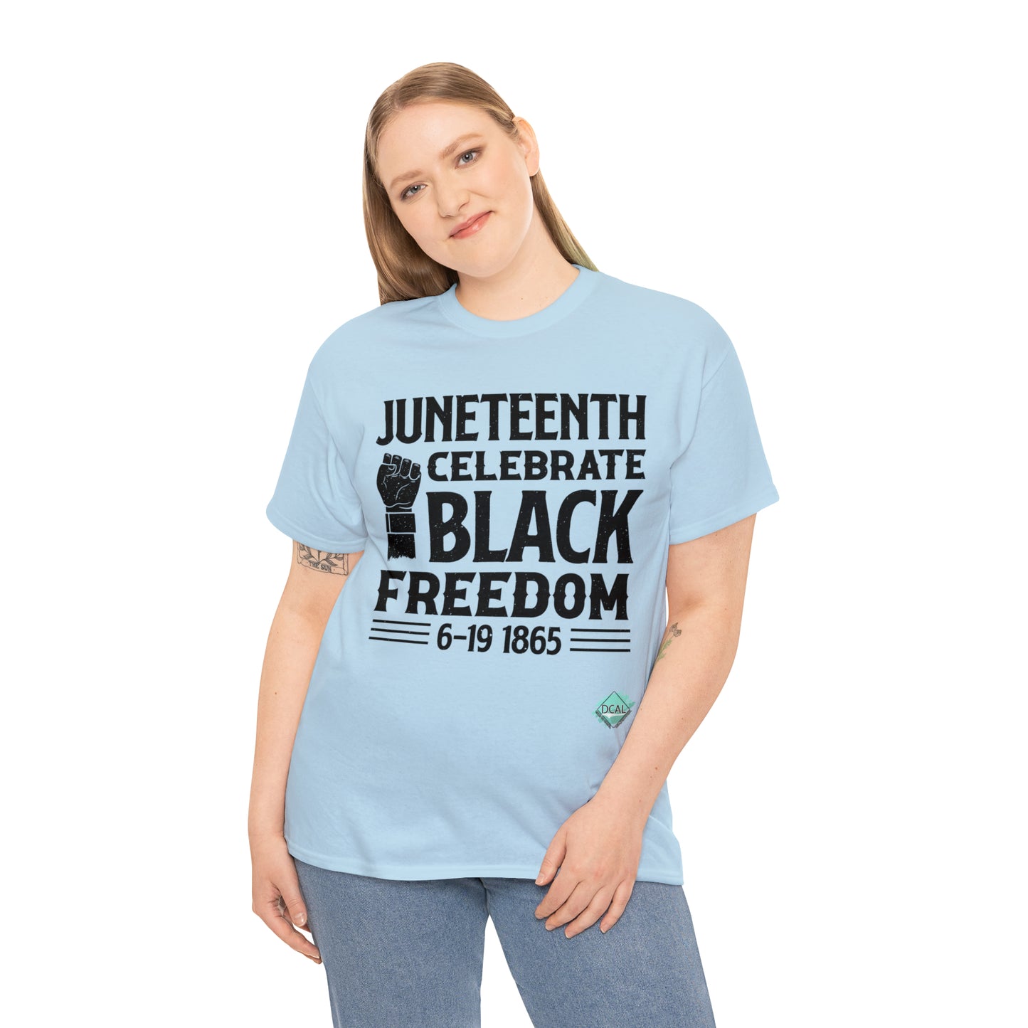 DCAL Juneteenth "Celebrate Freedom" Unisex Heavy Cotton Tee