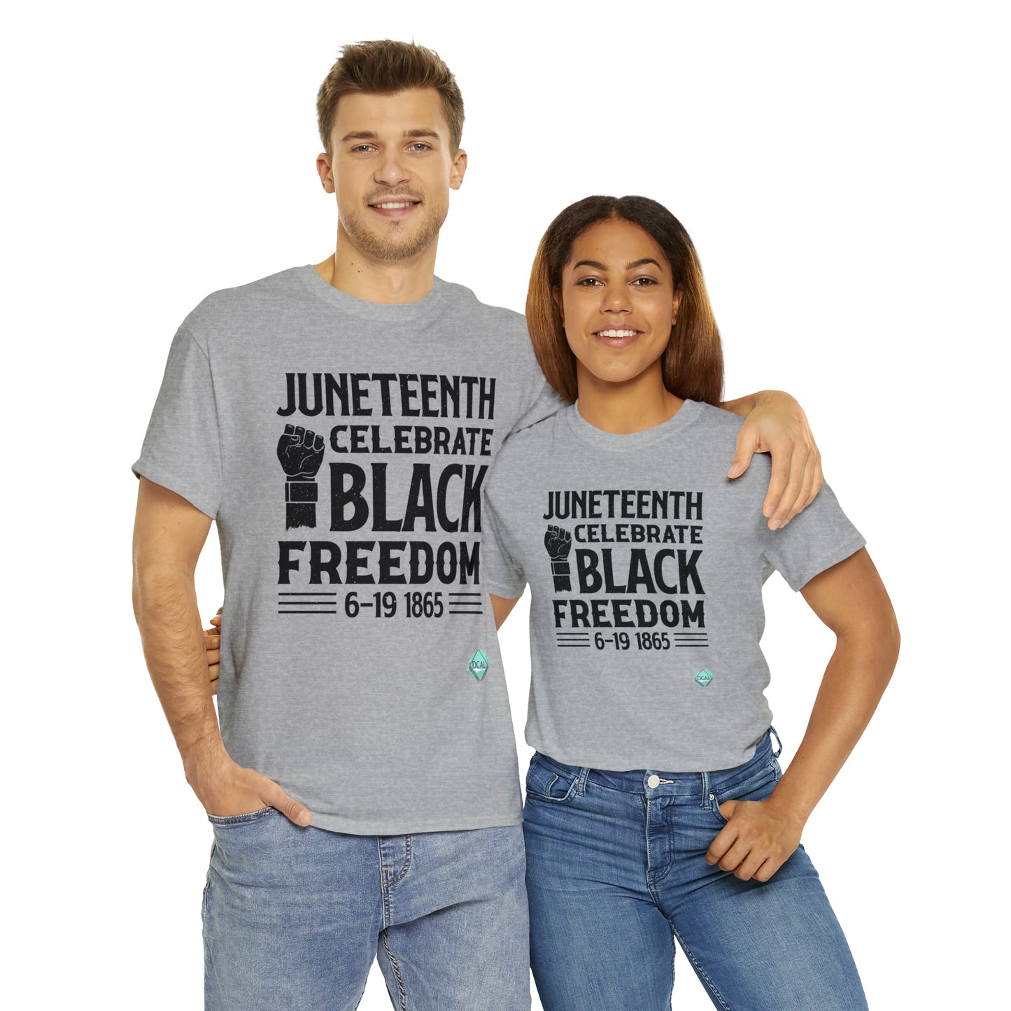 DCAL Juneteenth "Celebrate Freedom" Unisex Heavy Cotton Tee